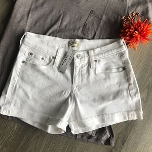 NEW J.Crew Denim Shorts in White Women's NWT